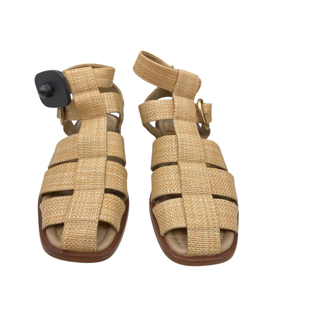 Sandals Flats By Sam Edelman In Tan, Size:7