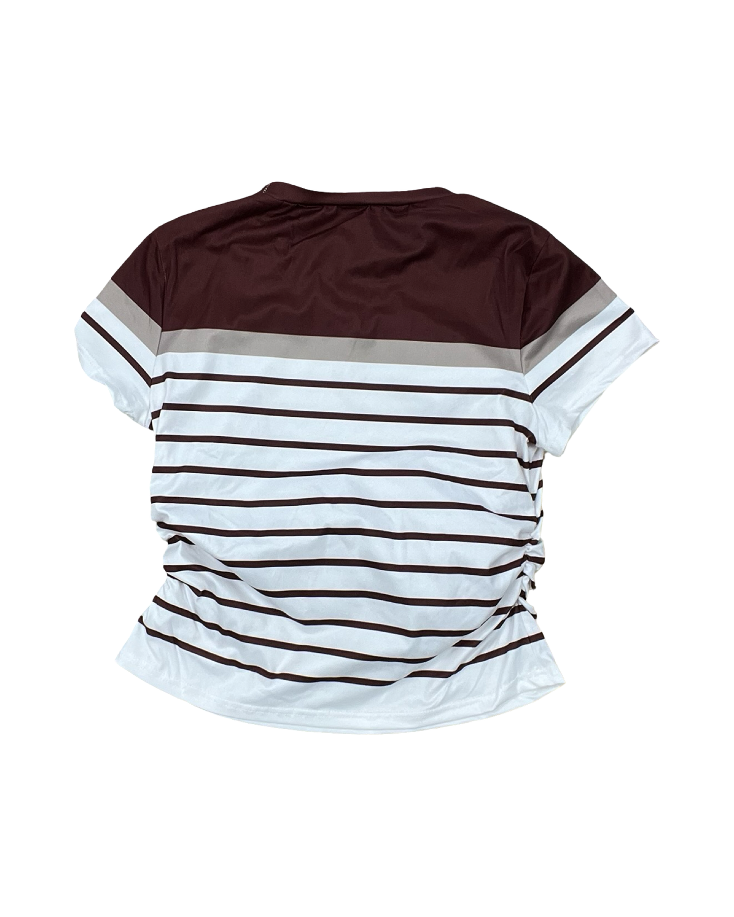 Top Ss By Clothes Mentor In Brown & White, Size:Xl
