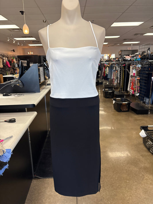Dress Casual Maxi By Express In Black & White, Size:Xl