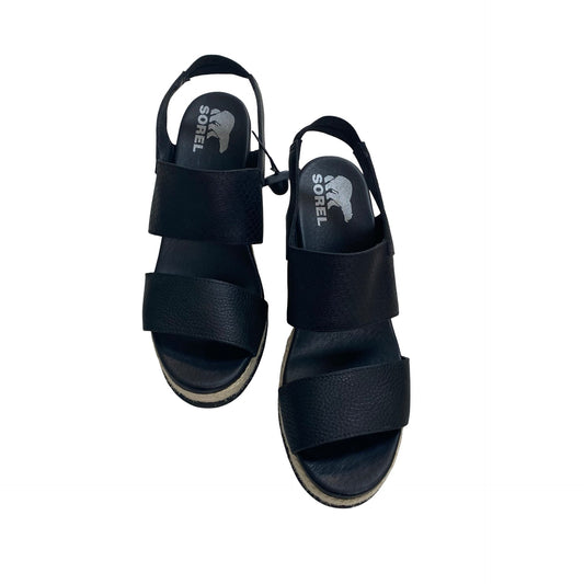 Sandals Designer By Sorel In Black, Size:9