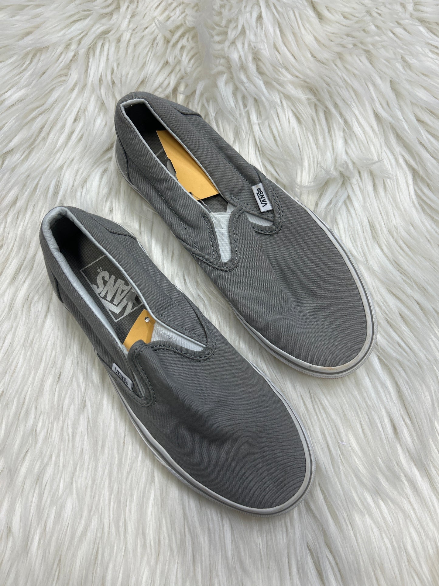 Shoes Flats By Vans In Grey, Size:7