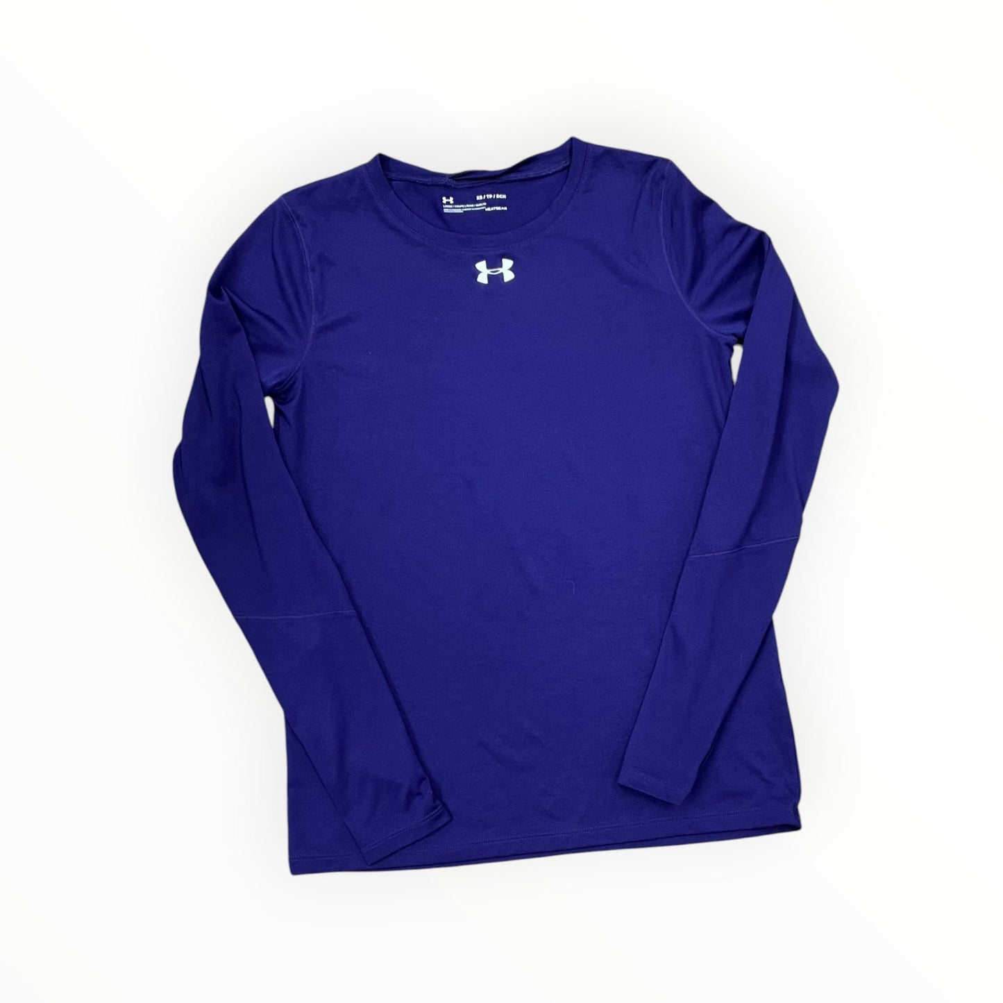 Athletic Top Ls Crewneck By Under Armour In Purple, Size:Xs