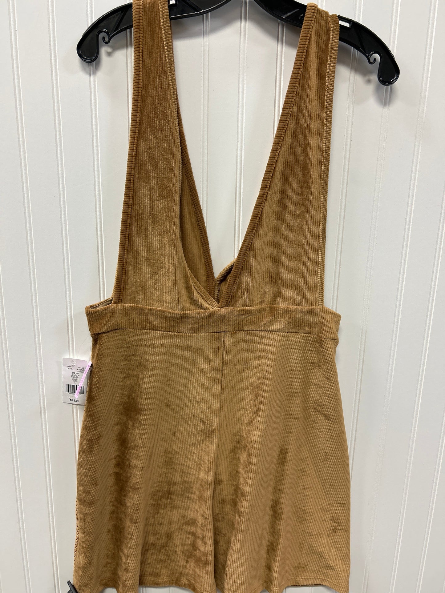 Dress Casual Midi By Originality In Brown, Size:L