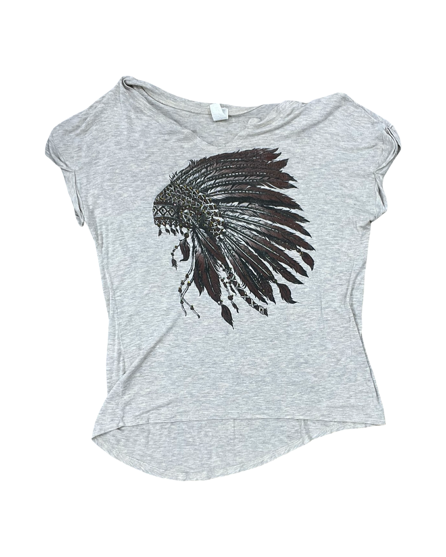 Top Ss By Clothes Mentor In Tan, Size:L