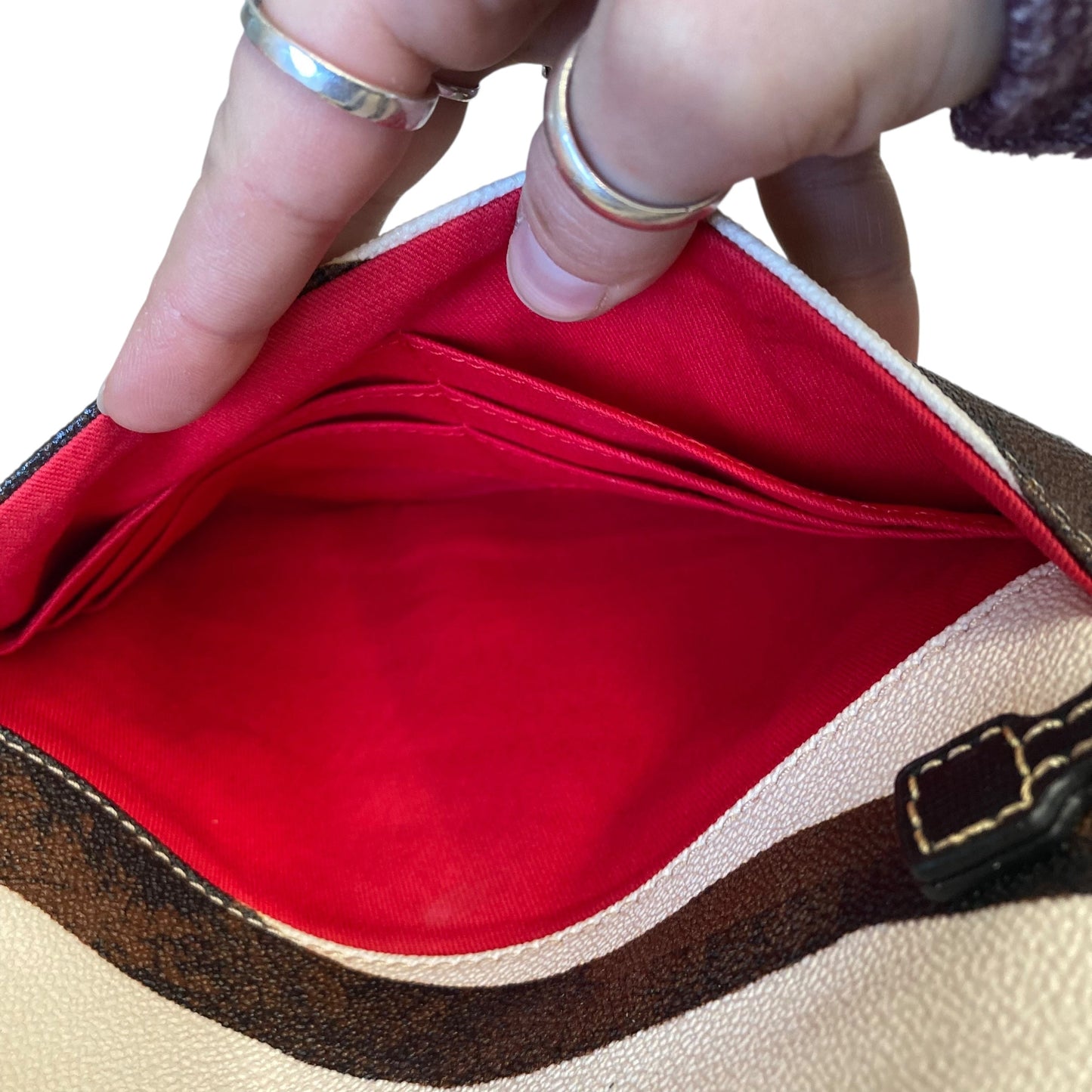 Handbag Designer By Dooney And Bourke In Zebra Print, Size:Small