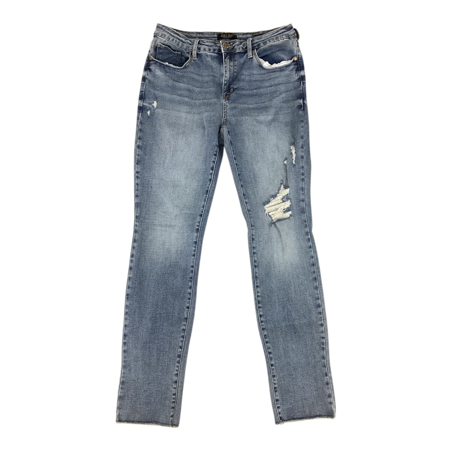 Jeans Boyfriend By Judy Blue In Blue Denim, Size:14