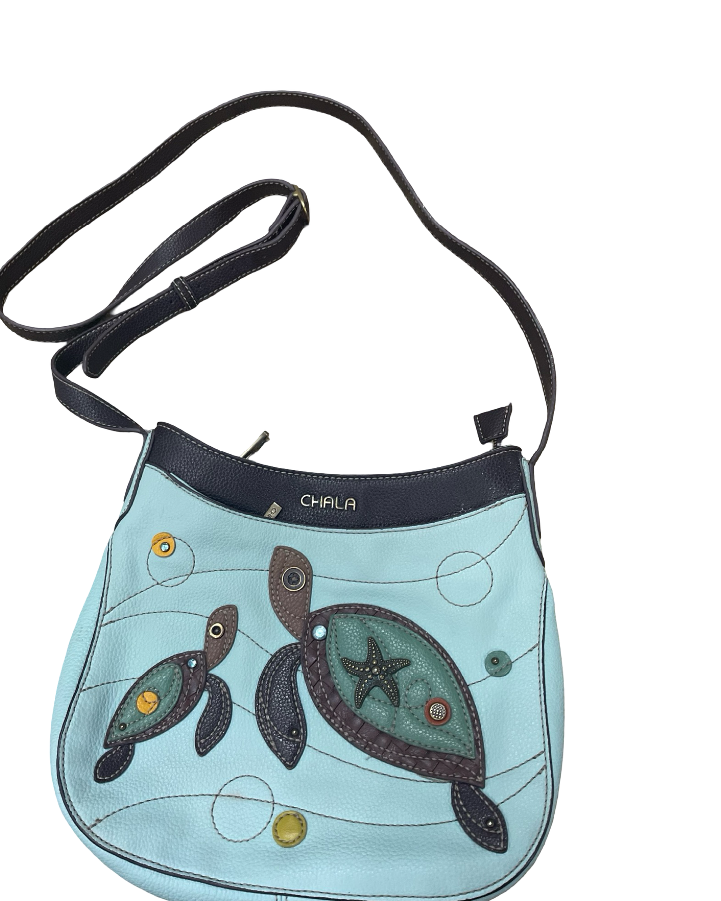 Crossbody By Chala In Blue, Size:Medium