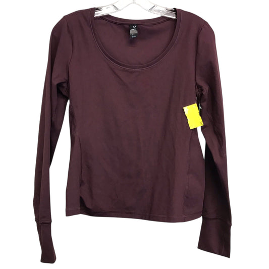 Athletic Top Ls Crewneck By Gapfit In Maroon, Size:M