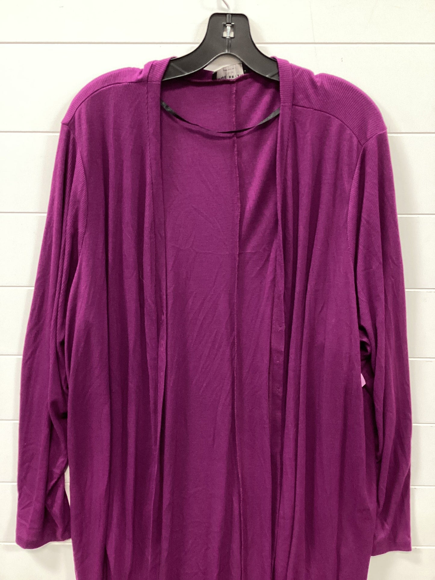 Cardigan By Lane Bryant In Purple, Size:4X