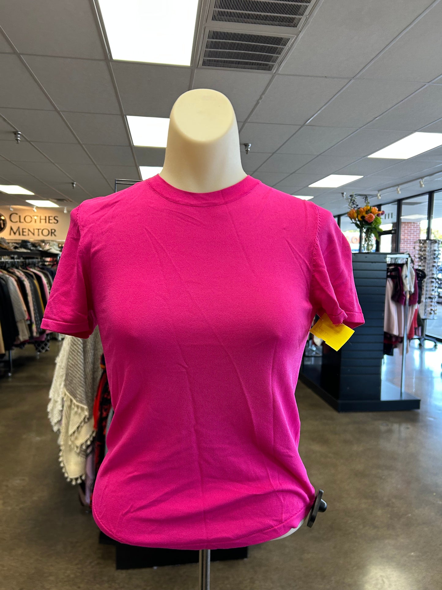 Top Ss Basic By Zara In Pink, Size:S