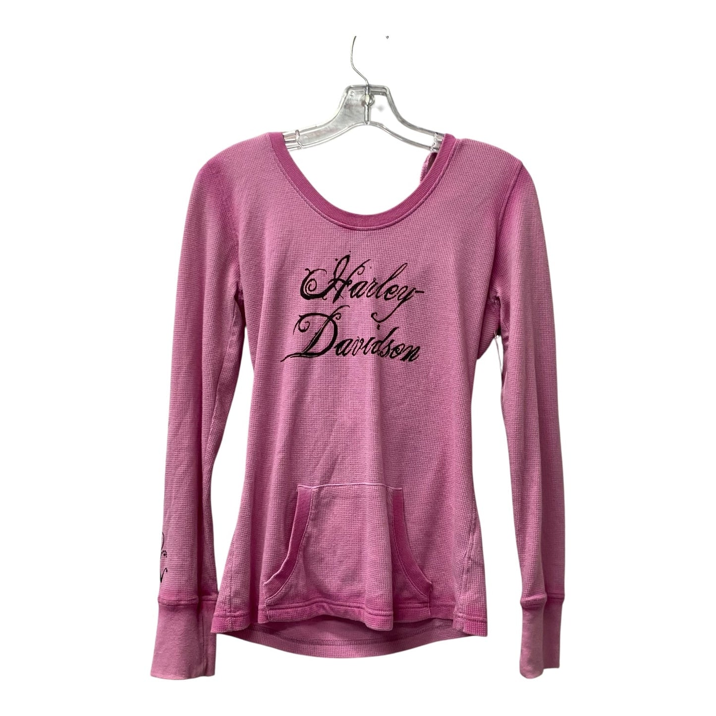 Sweatshirt Hoodie By Harley Davidson In Pink, Size:S