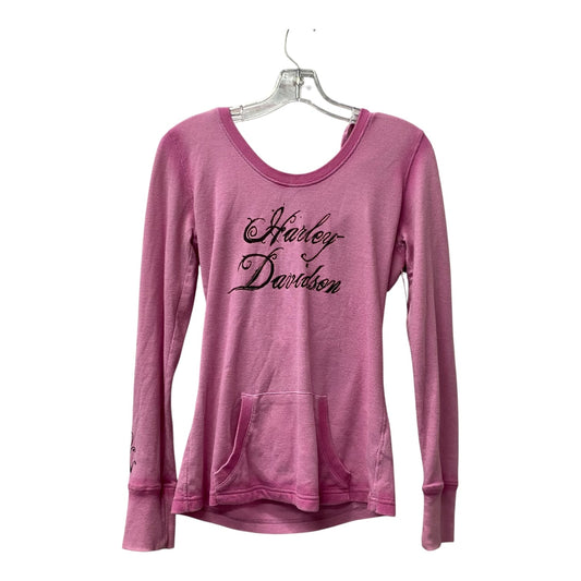 Sweatshirt Hoodie By Harley Davidson In Pink, Size:S