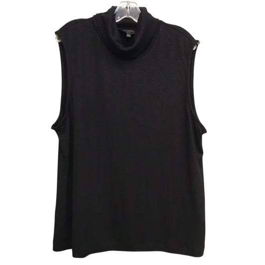 Top Sleeveless By Banana Republic In Black, Size:1X