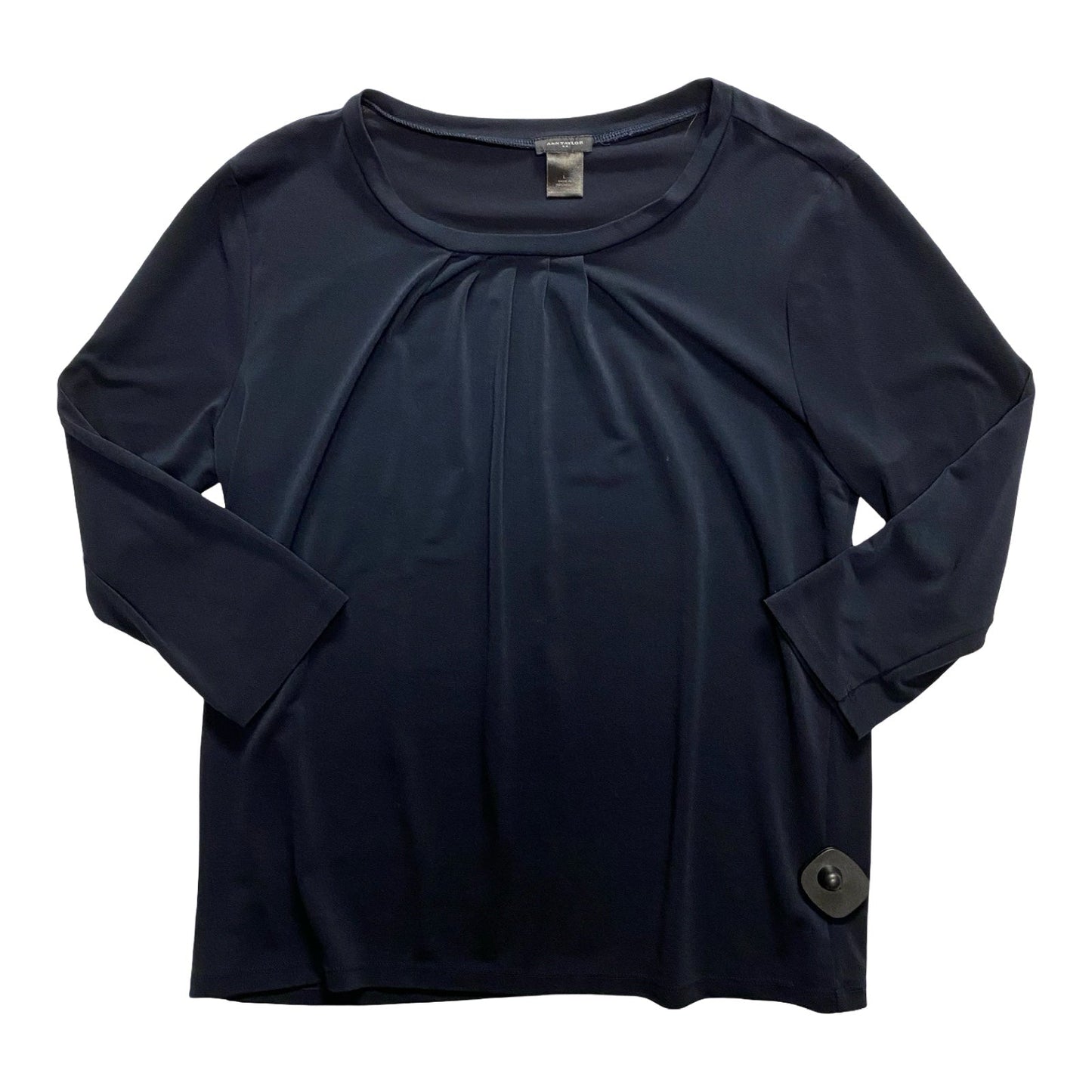 Top Ls By Ann Taylor In Navy, Size:L