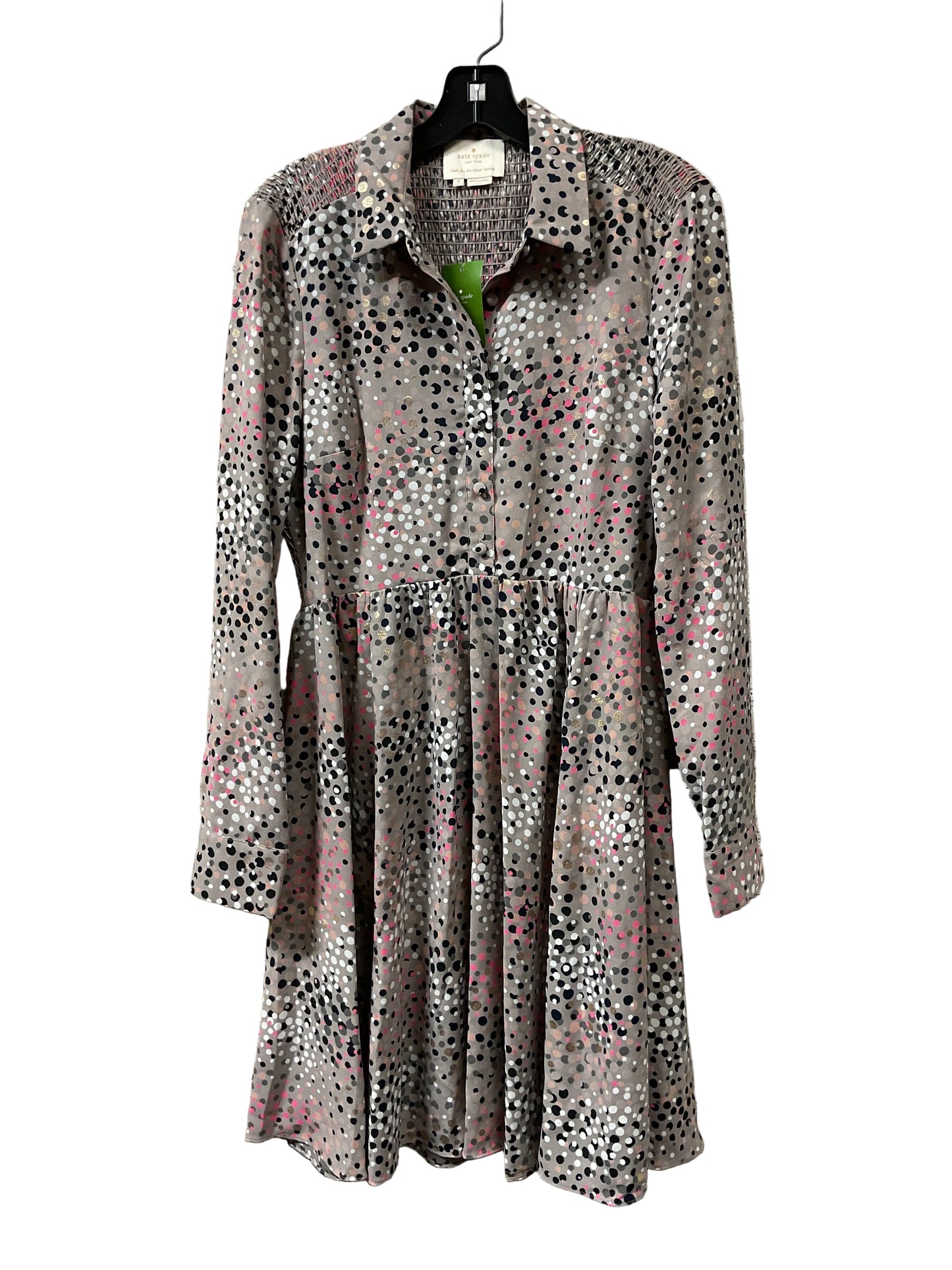 Dress Designer By Kate Spade In Grey & Pink, Size:8