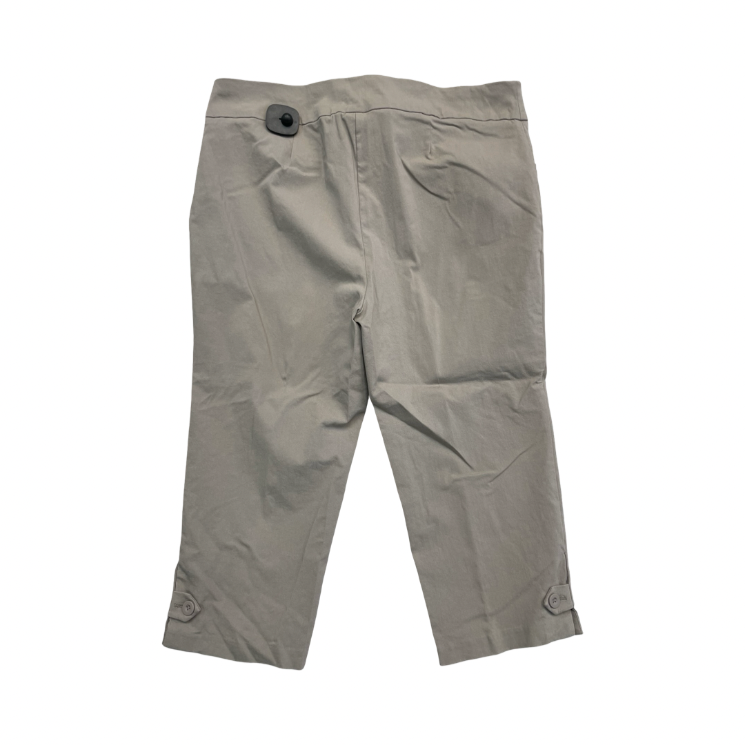 Pants Cropped By Chicos In Cream, Size:Xl