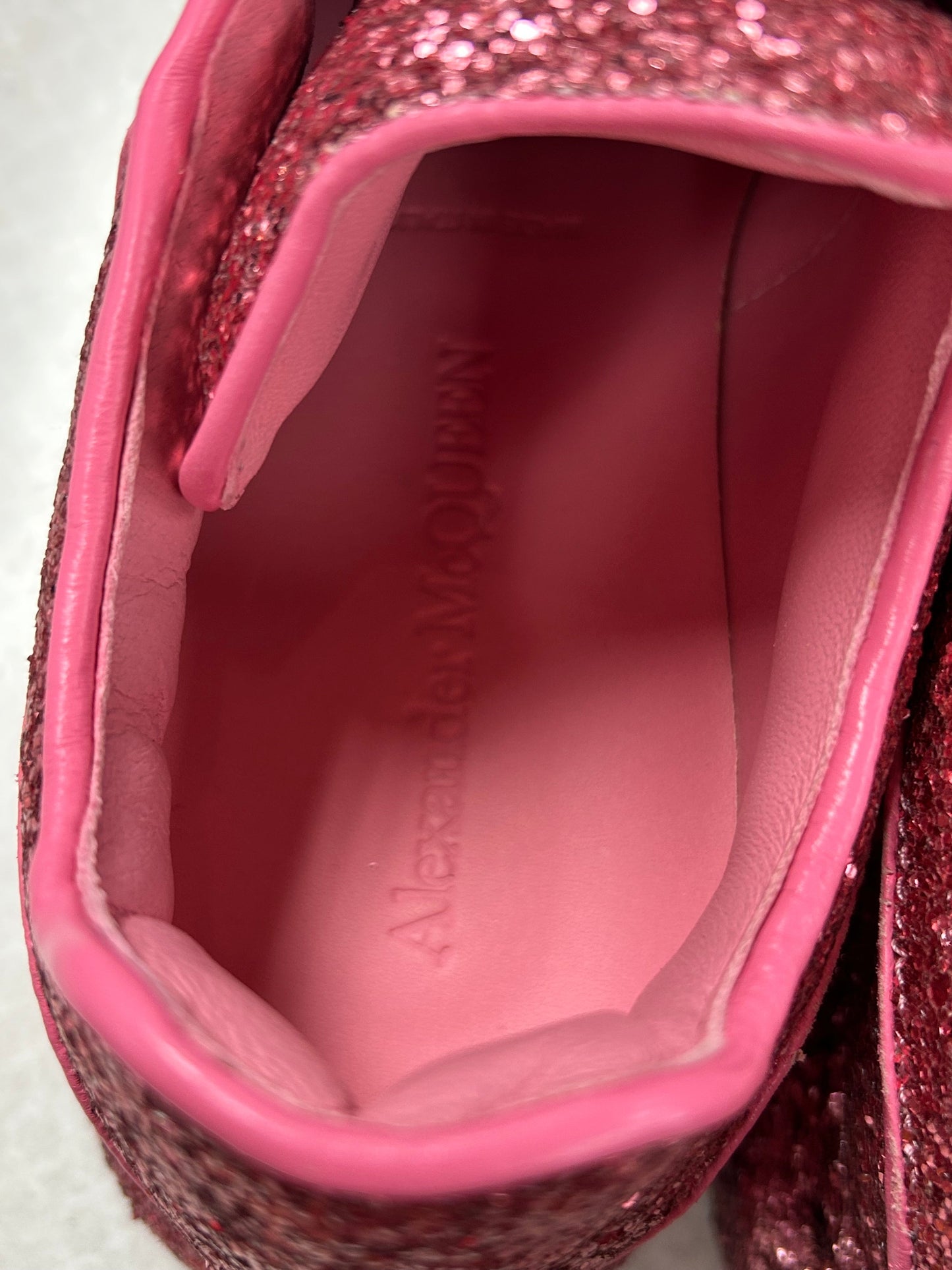 Shoes Luxury Designer By Alexander Mcqueen In Pink, Size:7.5