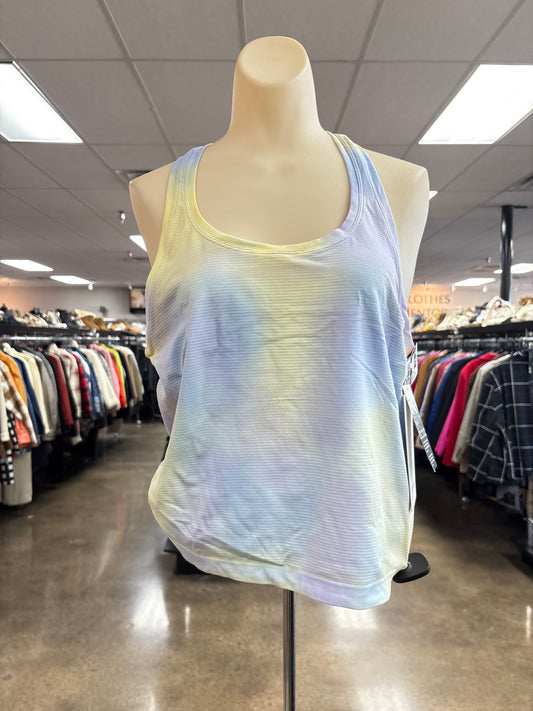 Athletic Tank Top By Lululemon In Tie Dye Print, Size:10