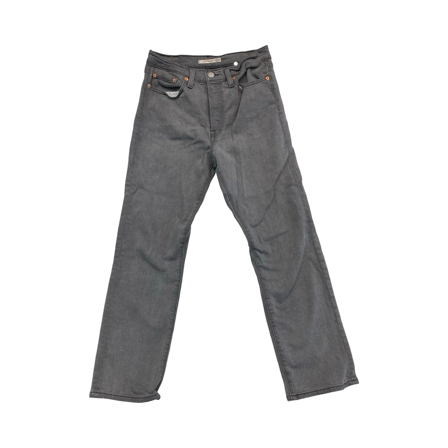 Jeans Boyfriend By Levis In Grey, Size:10