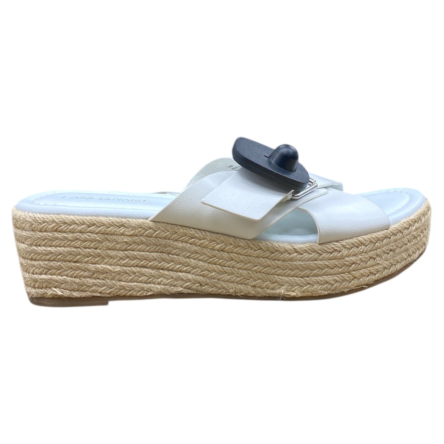 Sandals Flats By Lane Bryant In White, Size:9