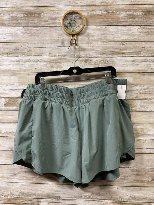Athletic Shorts By Avia In Green, Size:3X