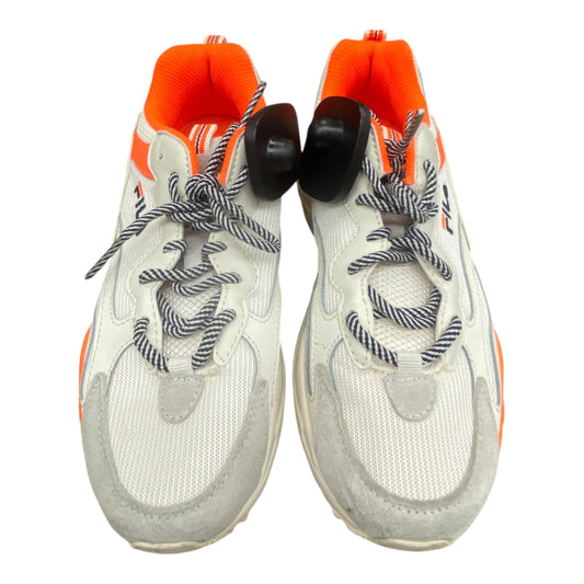 Shoes Sneakers By Fila In Orange & White, Size:6.5