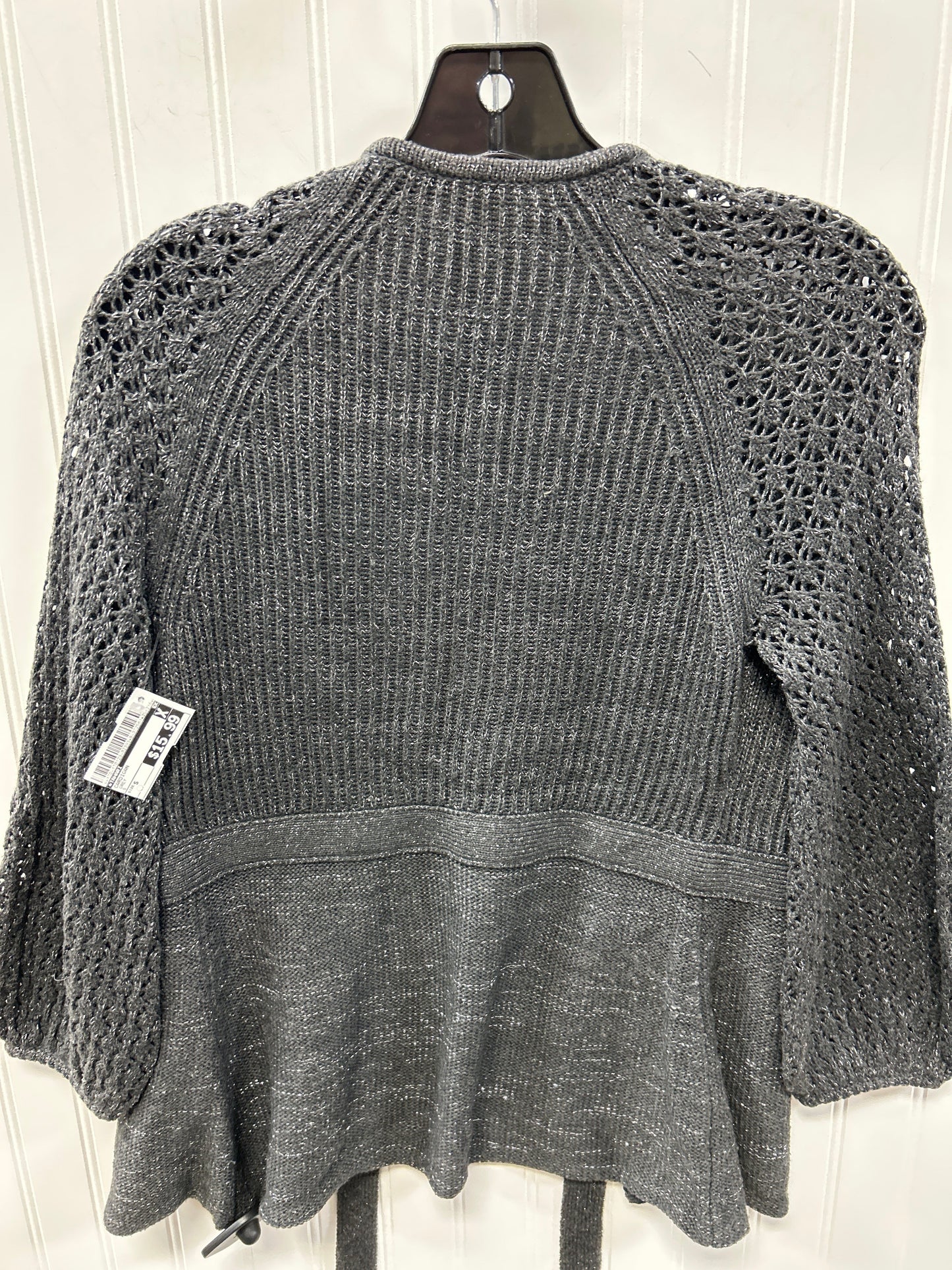 Cardigan By Tahari In Grey, Size:S