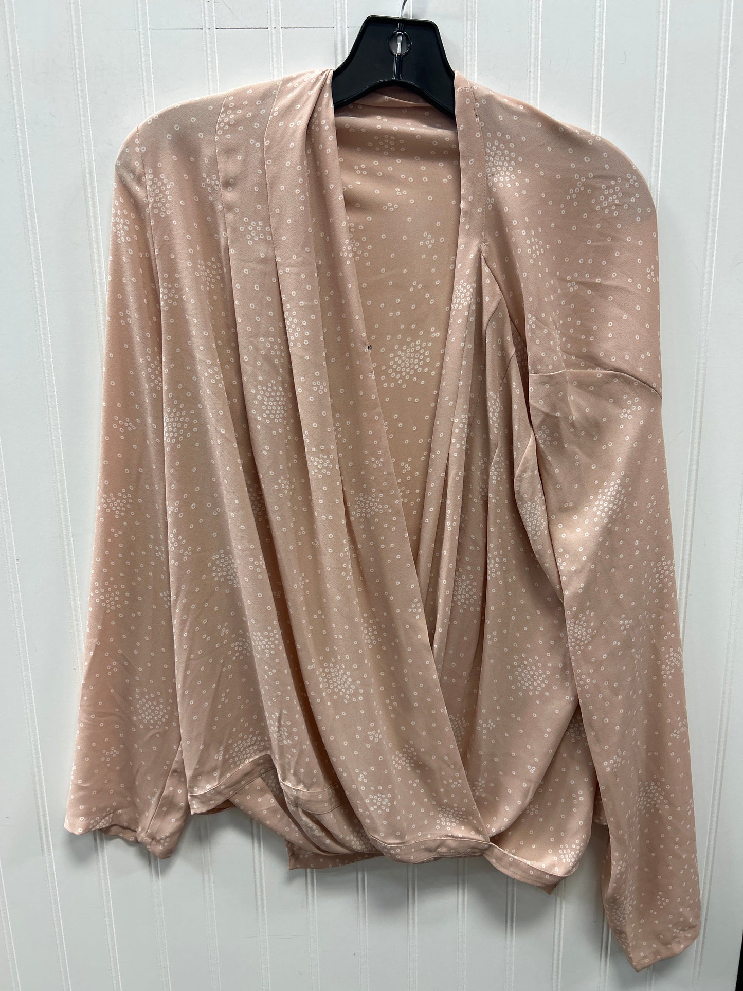 Blouse Ls By Ann Taylor In Pink, Size:Xl