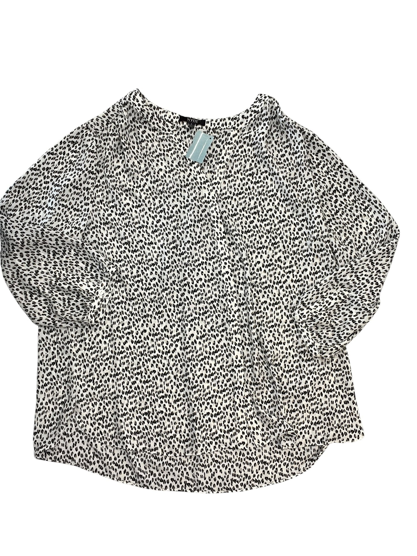 Blouse Ls By Not Your Daughters Jeans In Animal Print, Size:L