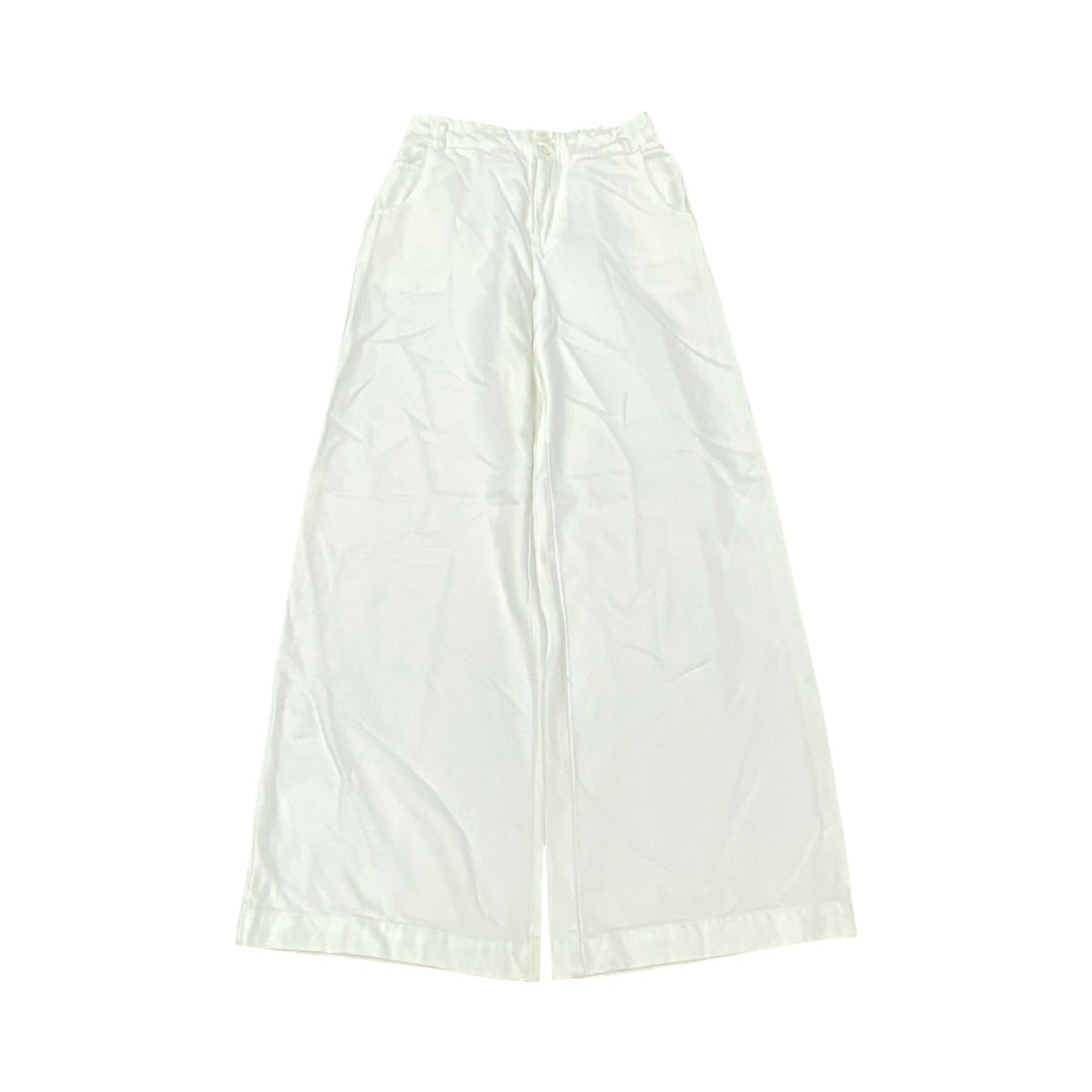 Pants Wide Leg By YFB In White, Size:S