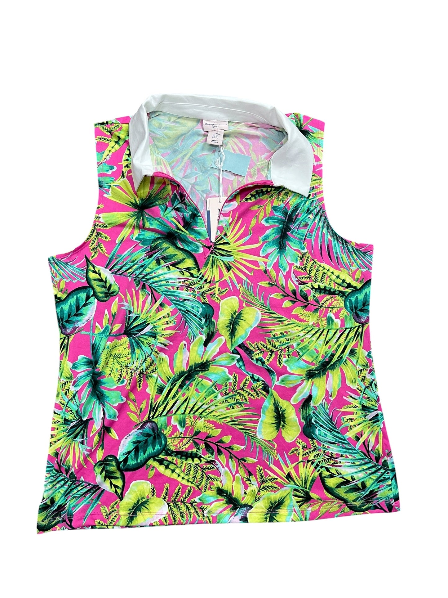 Athletic Tank Top By Tommy Bahama In Tropical Print, Size:Xl