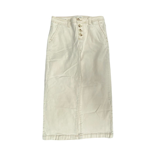Jeans Wide Leg By Tribal In Cream, Size:4