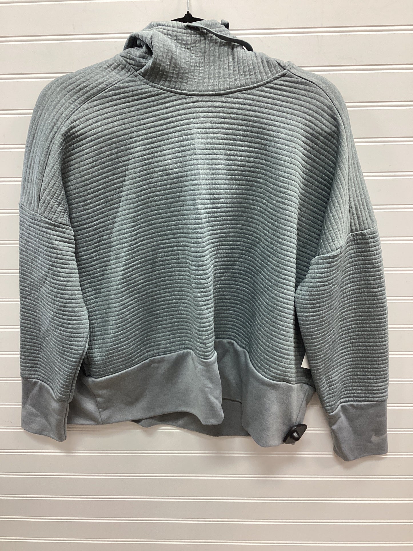 Athletic Top Ls Hoodie By Nike Apparel In Grey, Size:L