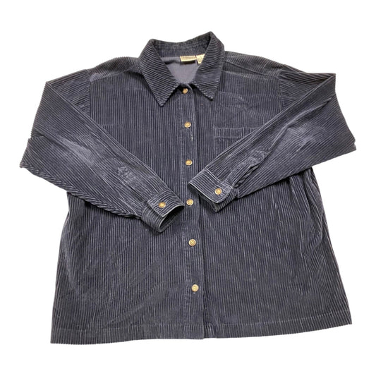 Jacket Shirt By Summit Hill In Navy, Size:L