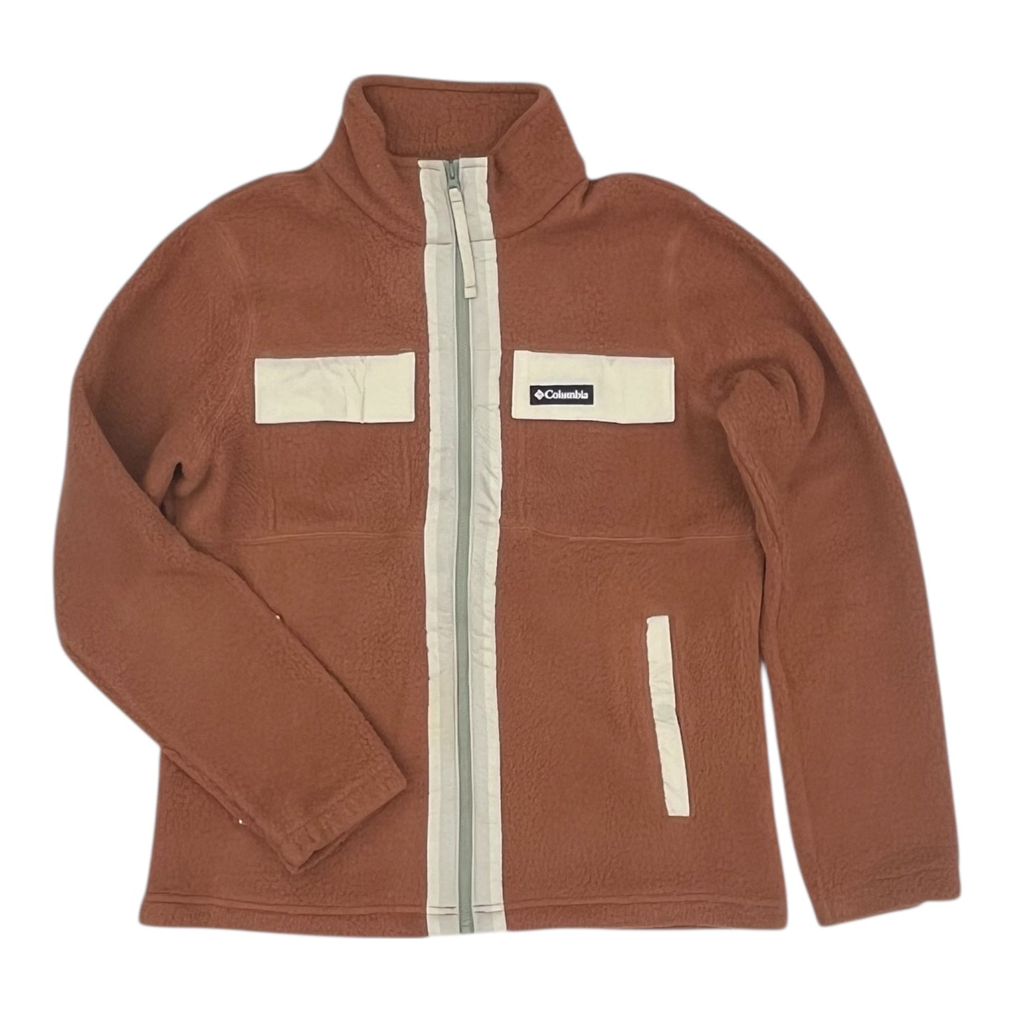 Athletic Jacket By Columbia In Brown, Size:M