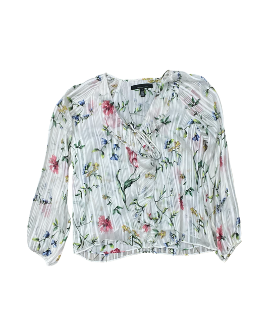 Top Ls By White House Black Market In Floral Print, Size:S
