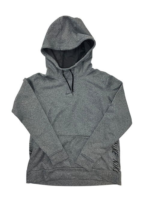 Athletic Sweatshirt Hoodie By Nike Apparel In Grey, Size:M