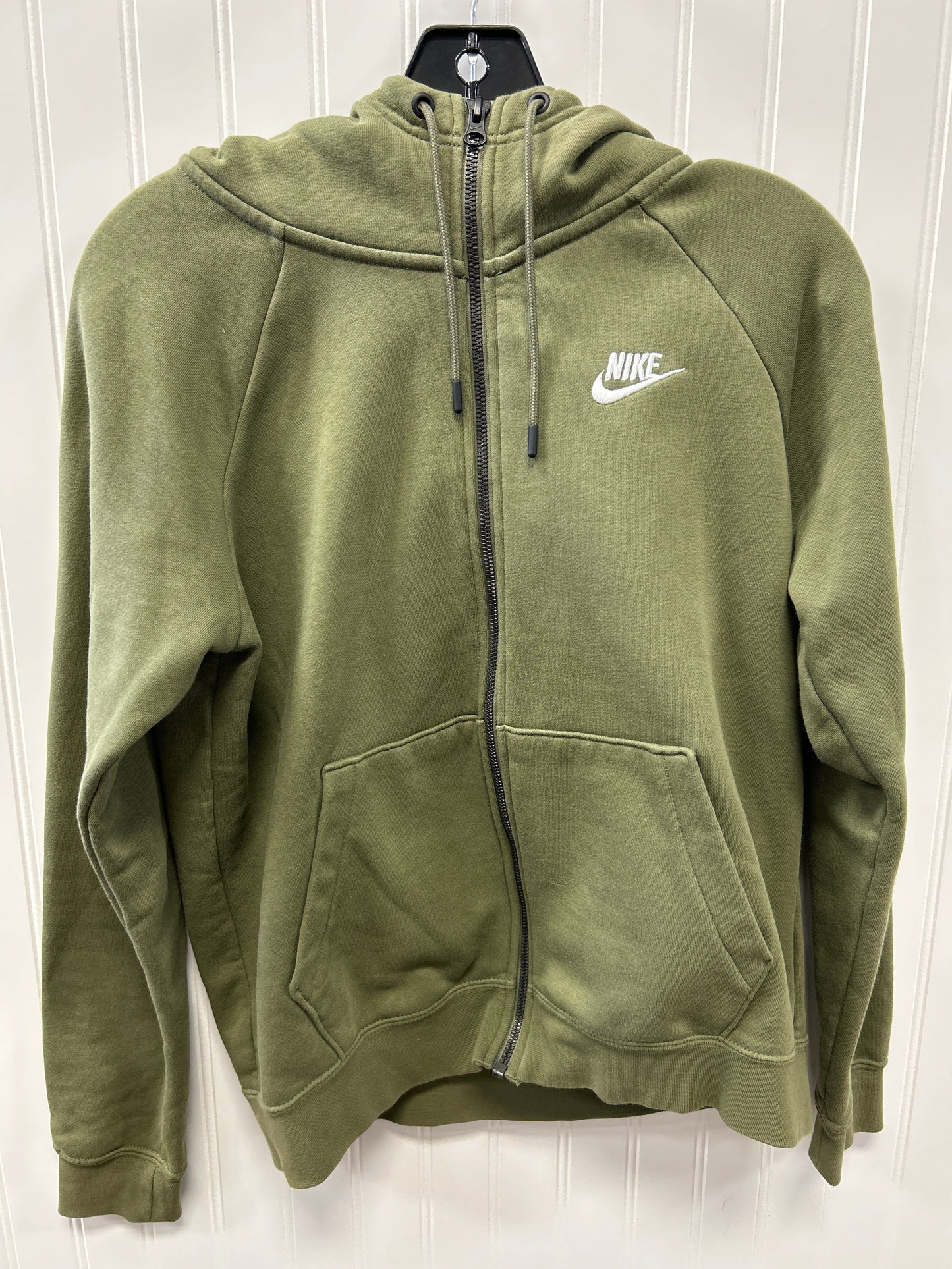 Athletic Jacket By Nike Apparel In Green, Size:S