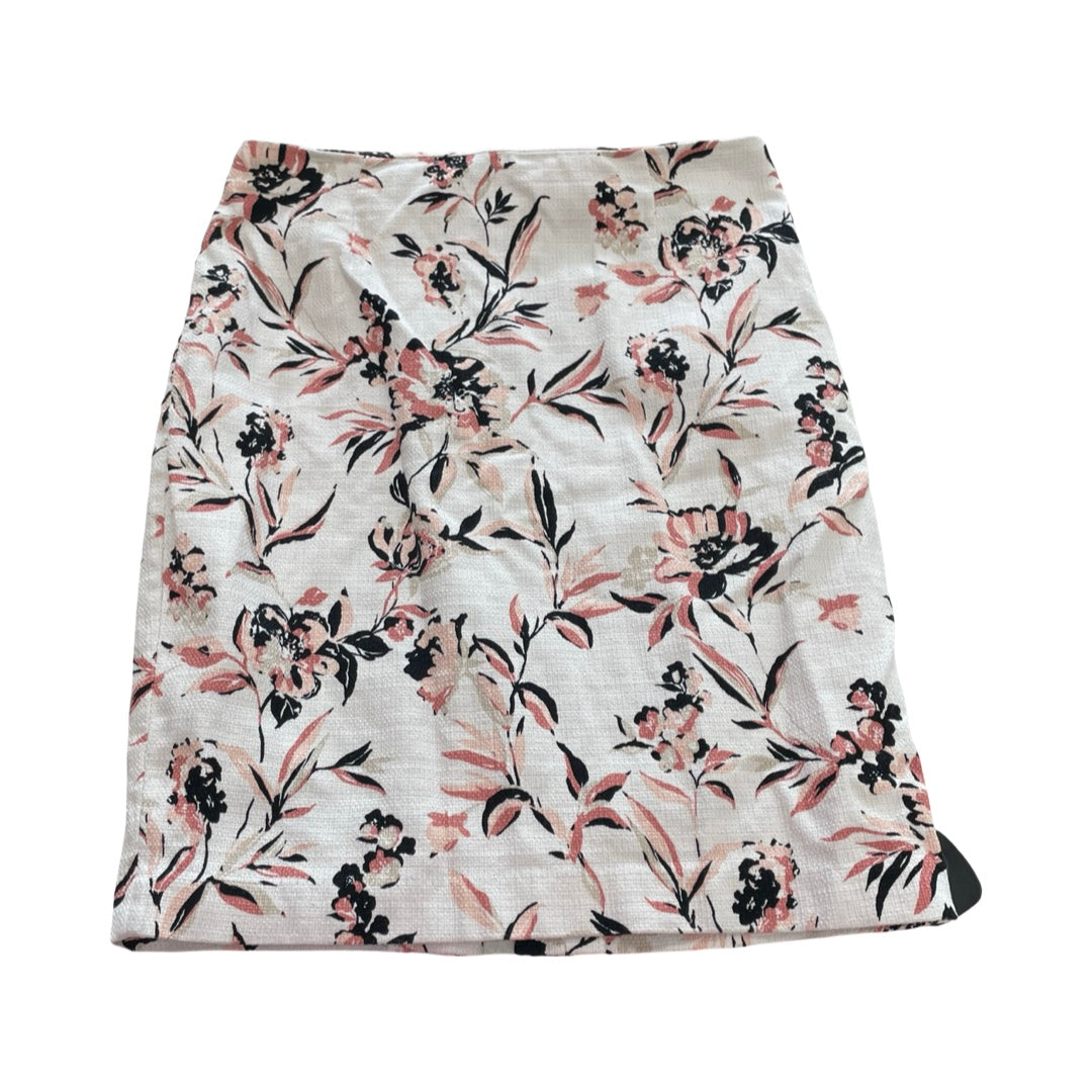 Skirt Midi By White House Black Market In Floral Print, Size:8