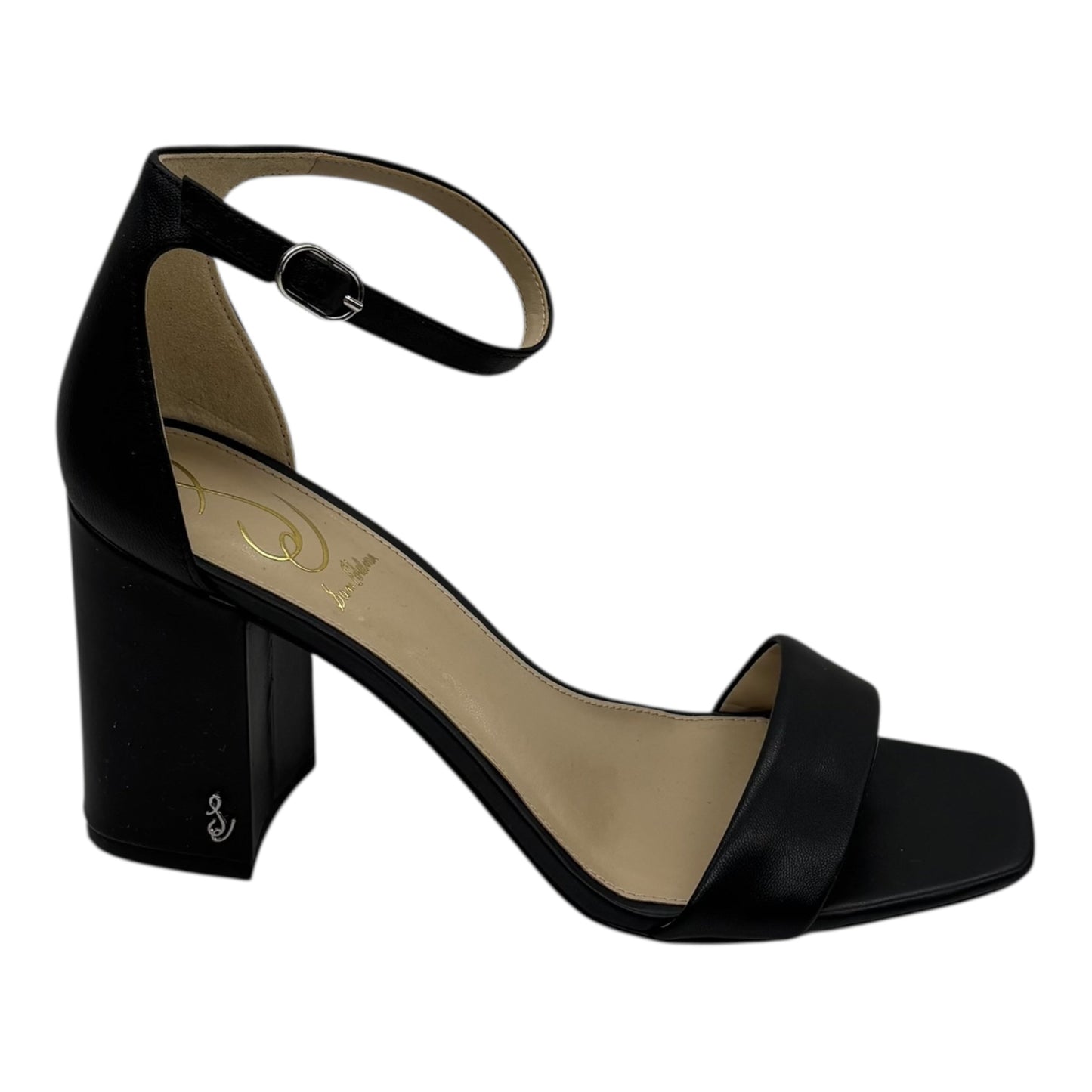 Sandals Heels Block By Sam Edelman In Black, Size:8.5
