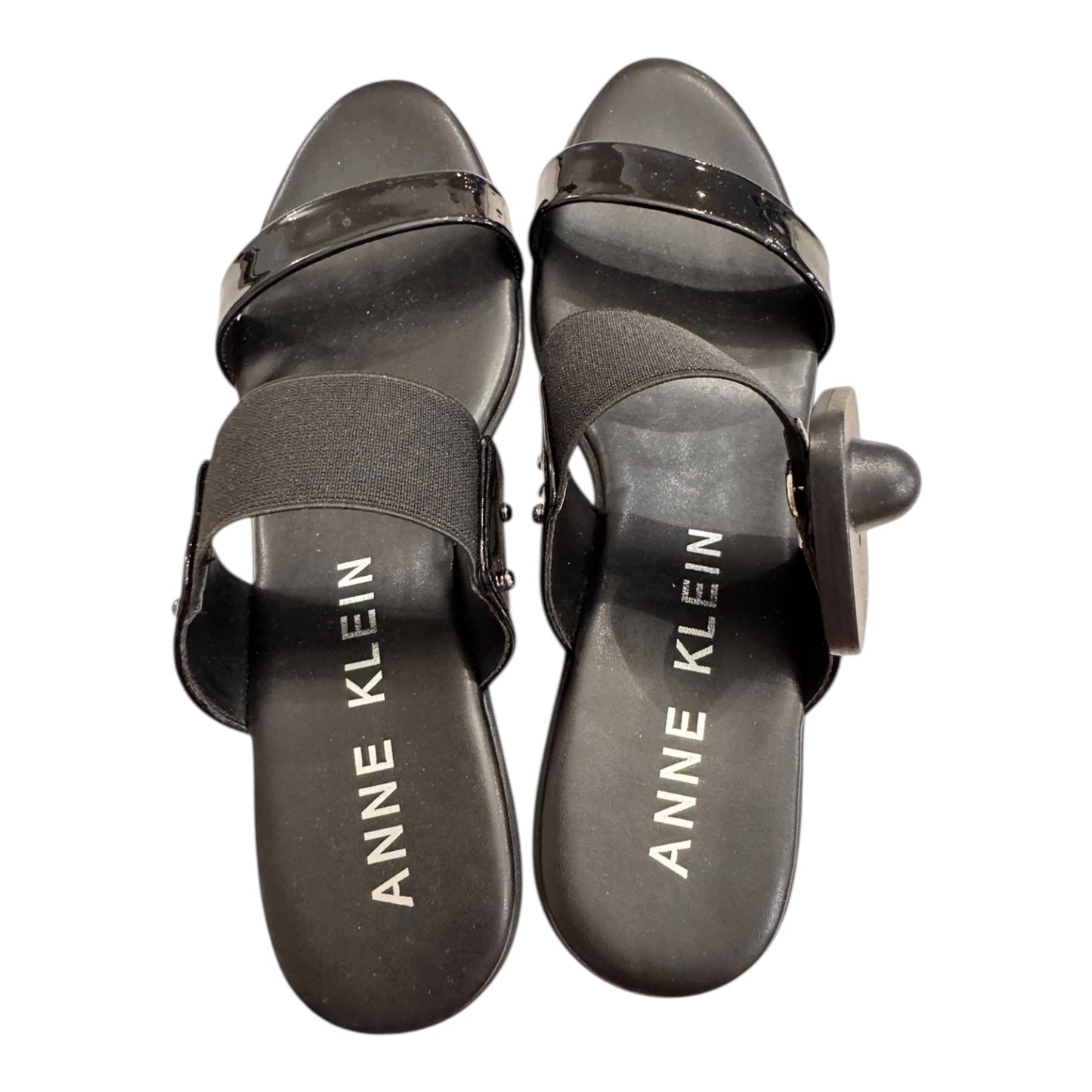 Sandals Heels Platform By Anne Klein In Black, Size:9.5