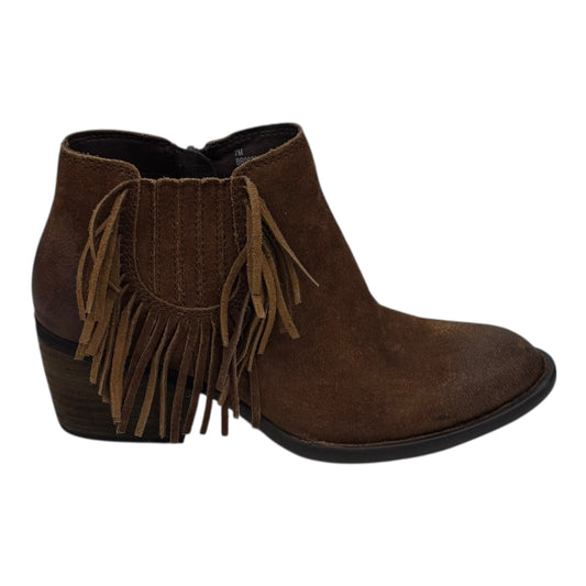 Boots Leather By Born In Brown, Size:7