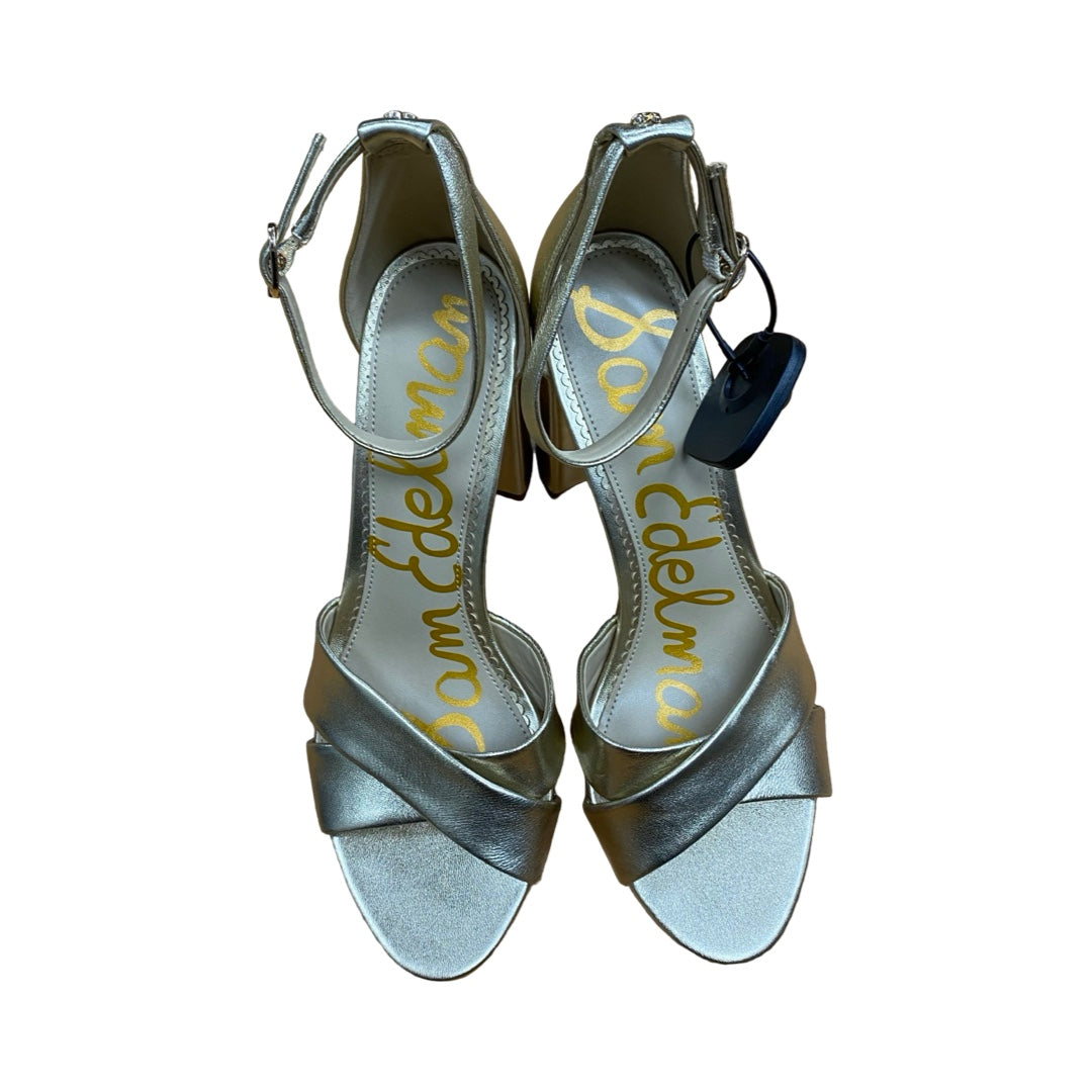 Shoes Heels Block By Sam Edelman In Gold, Size:9