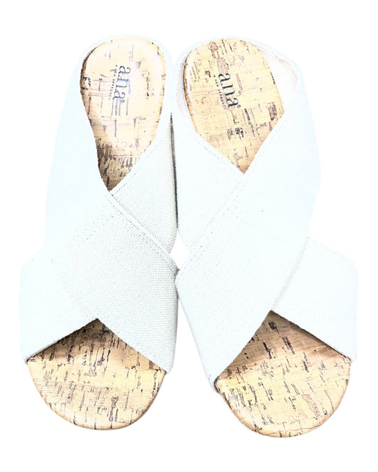Sandals Heels Wedge By Unisa In Brown, Size:8.5