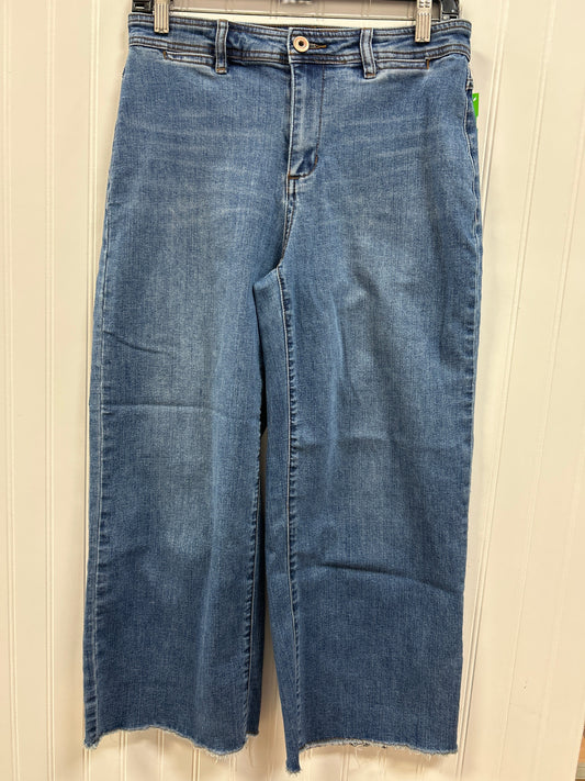 Jeans Wide Leg By Tribal In Blue Denim, Size:6