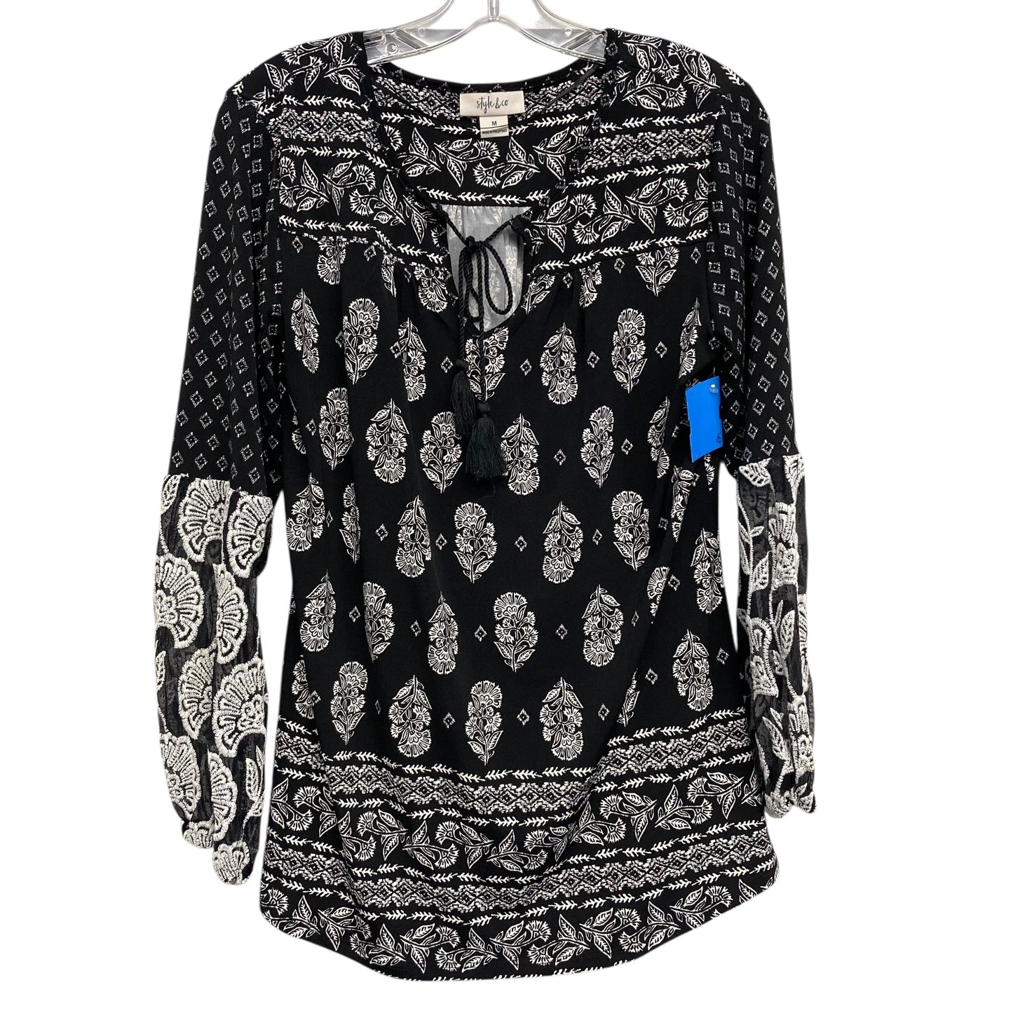 Top Ls By Style And Company In Black & White, Size:M