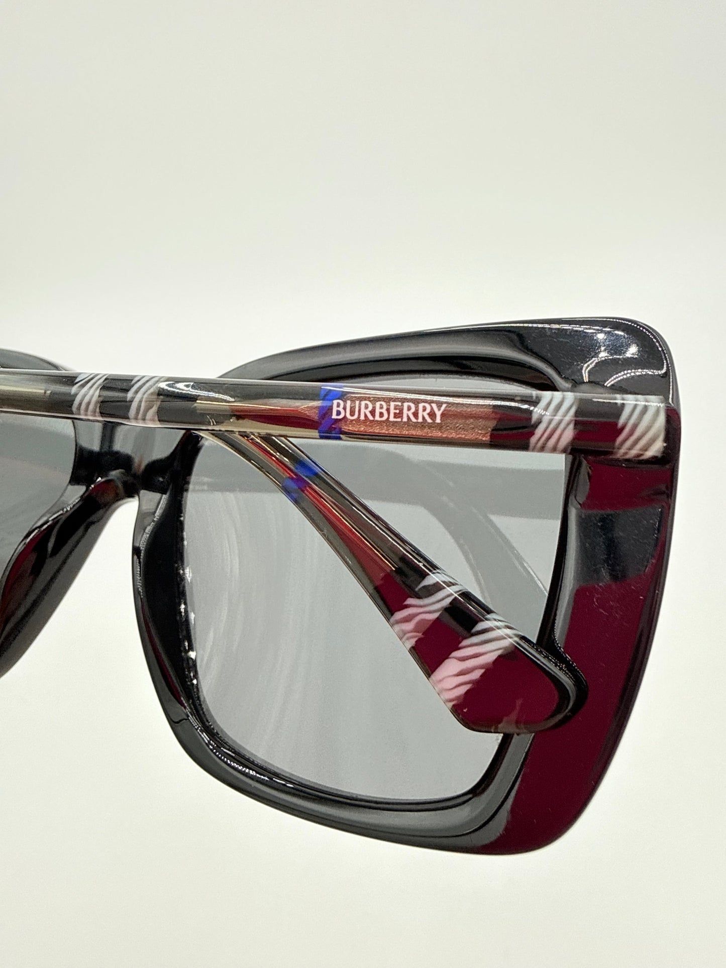 Sunglasses Luxury Designer By Burberry In Black & Grey