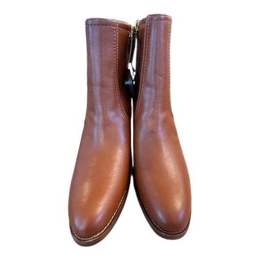 Boots Ankle Heels By Franco Sarto In Brown, Size:11