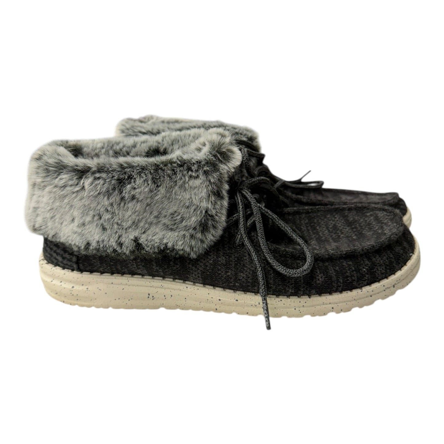 Shoes Flats By Hey Dude In Black, Size:8