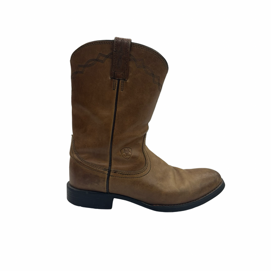 Boots Western By Ariat In Brown, Size:8